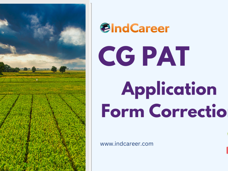 CG PAT Application Form Correction