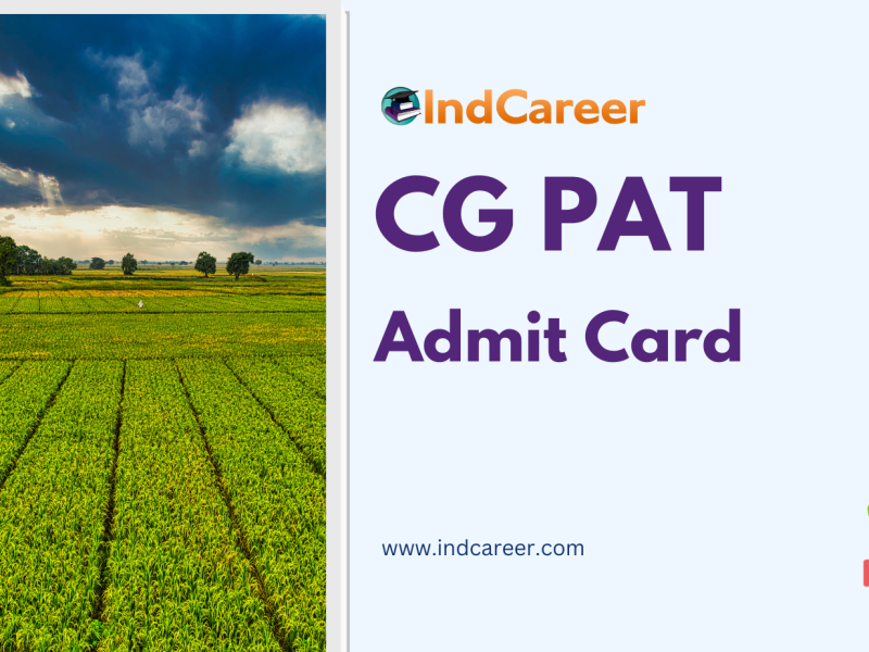 CG PAT Admit Card