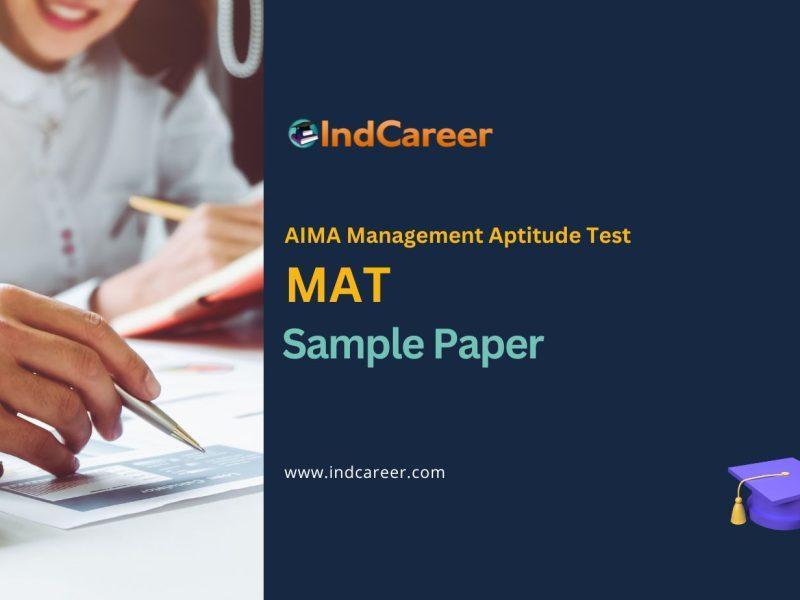 MAT Sample Paper: MAT Model Question Paper with Solutions