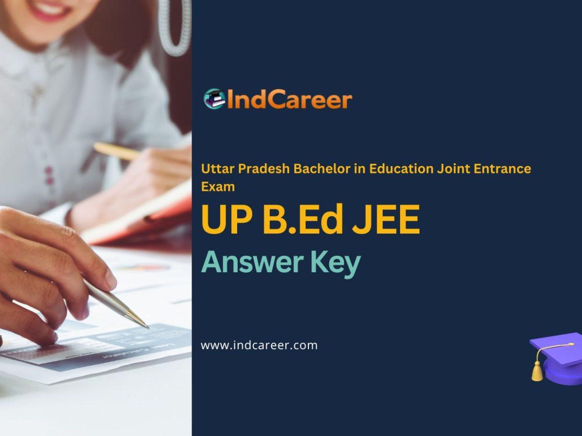 UP B.Ed JEE Answer Key