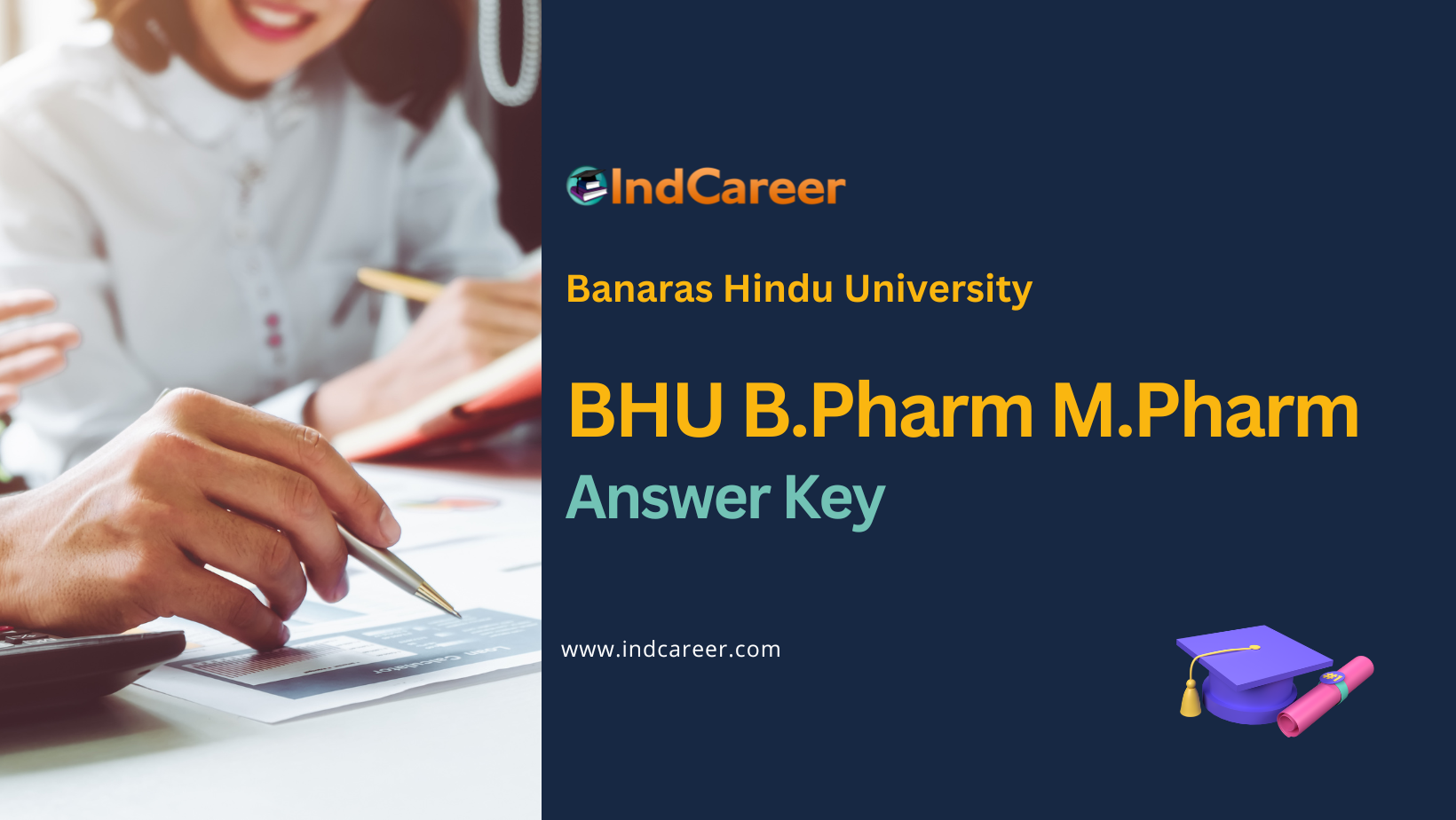 BHU B.Pharm M.Pharm Answer Key