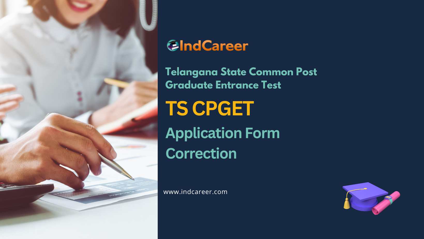 TS CPGET Application Form Correction