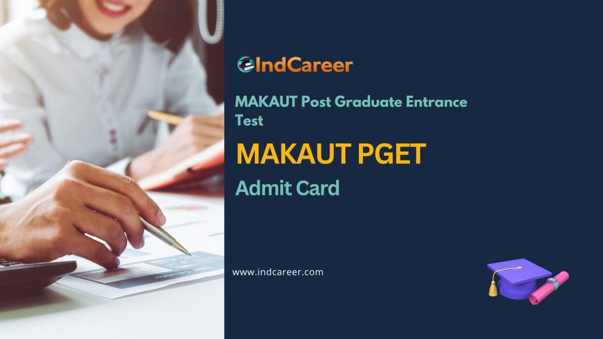 MAKAUT PGET Admit Card