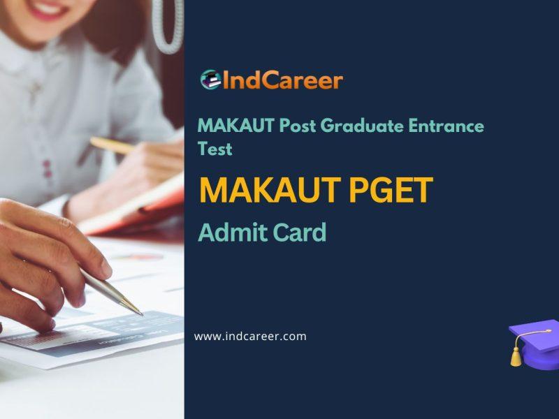 MAKAUT PGET Admit Card