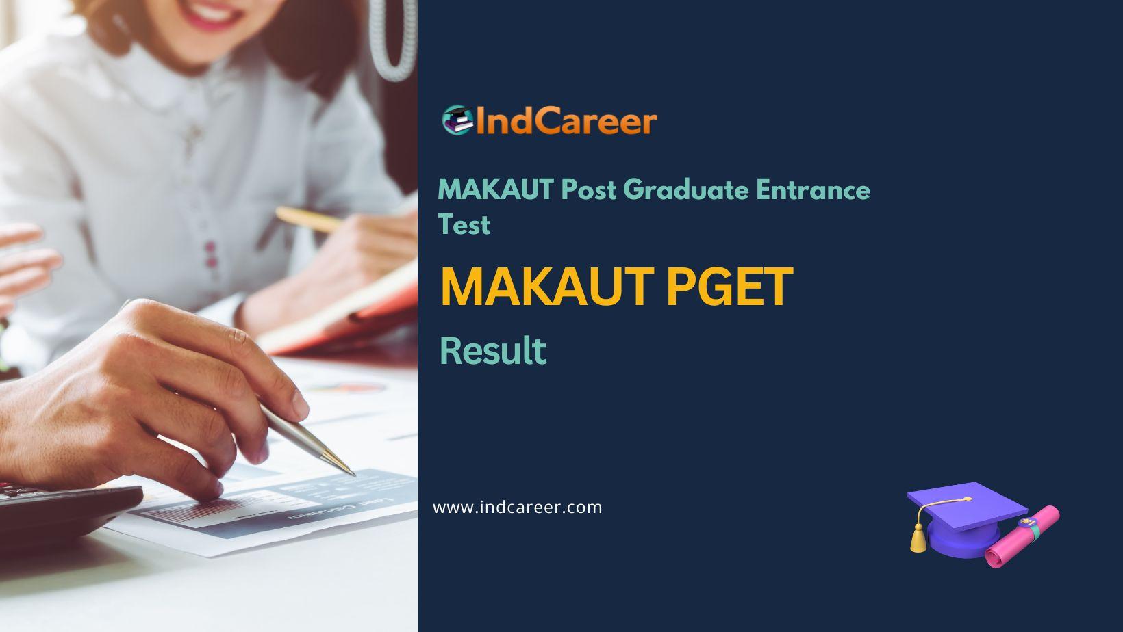 MAKAUT PGET Result