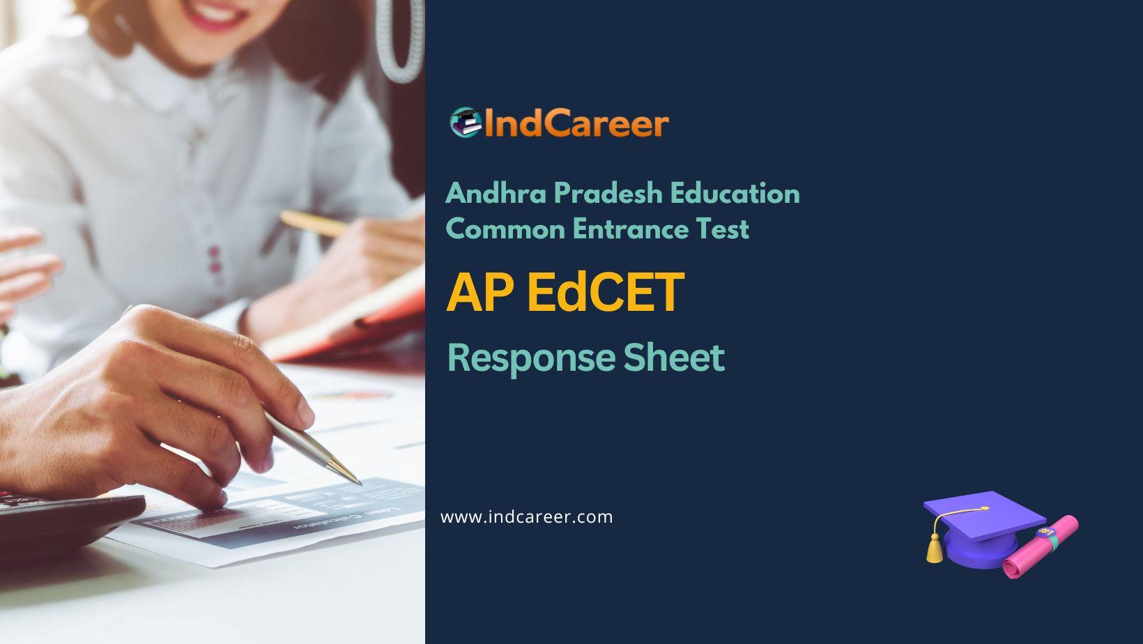 AP EdCET Response Sheet: cets.apsche.ap.gov.in, View Recorded Responses