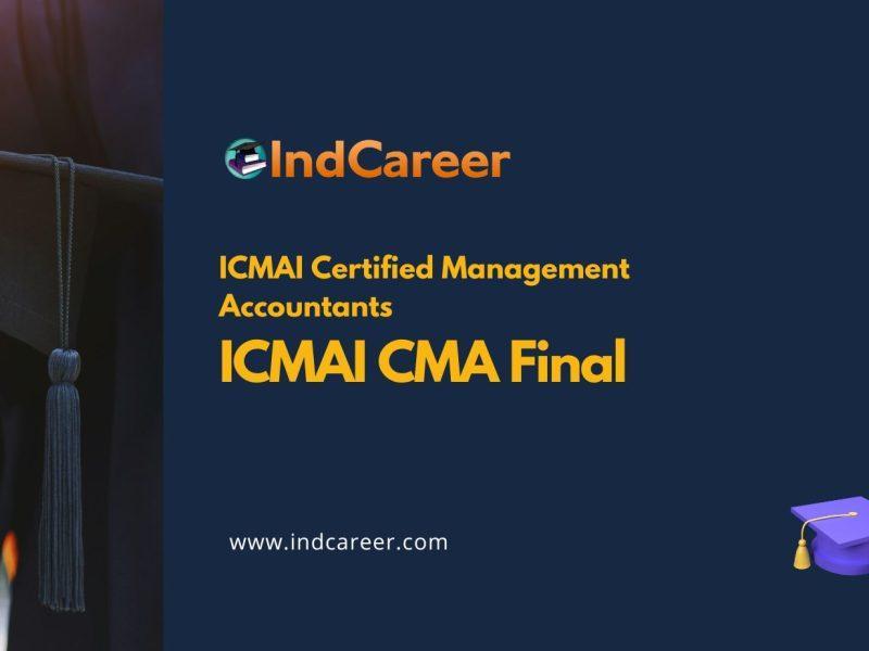 ICMAI CMA Final