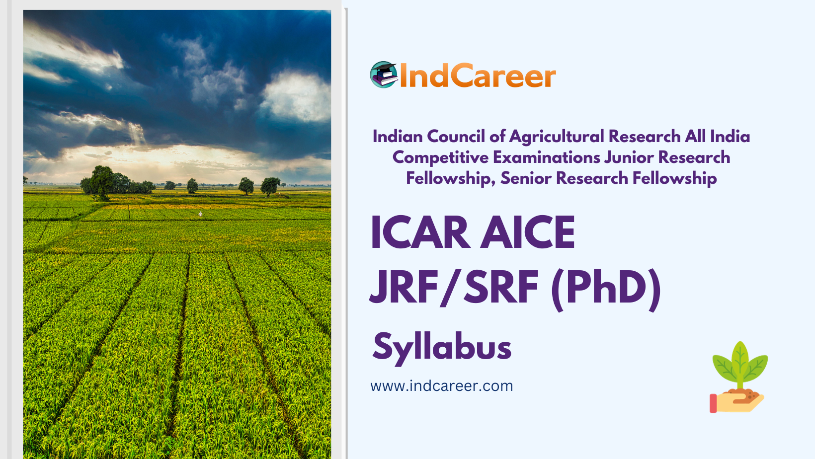 ICAR AICE-JRF/SRF (PhD) Syllabus