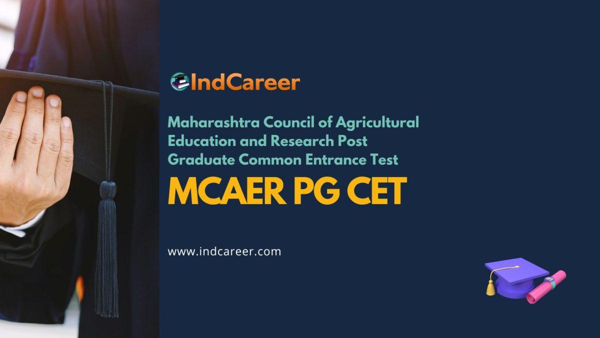 MCAER PG CET