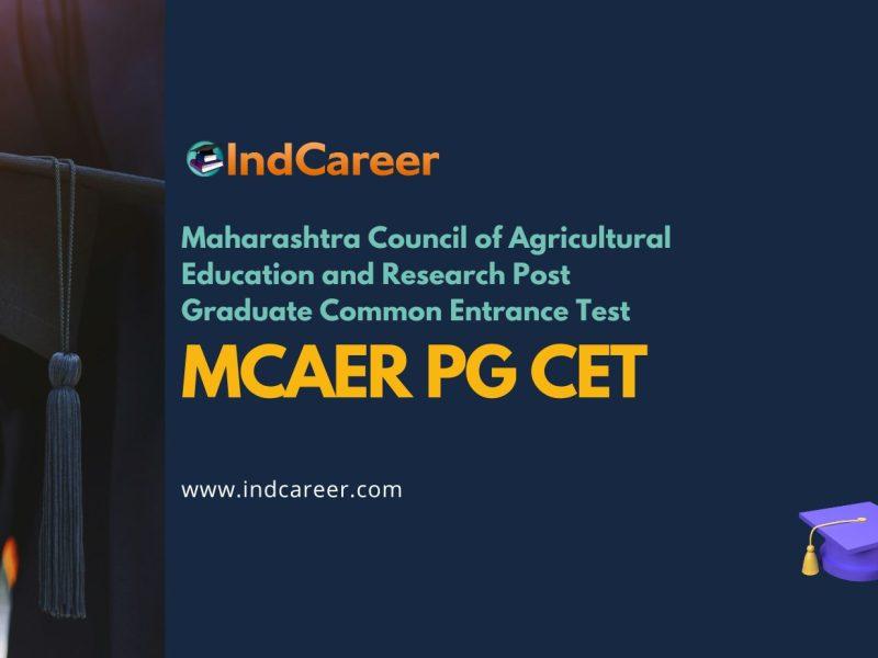 MCAER PG CET
