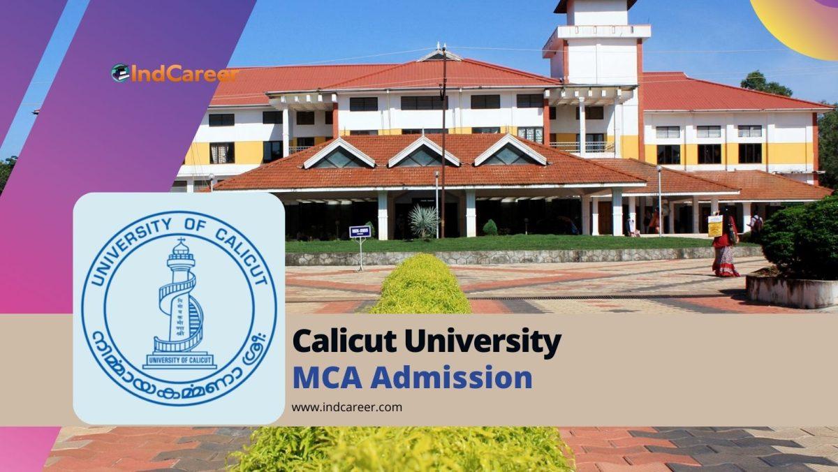 Calicut University: MCA Admission