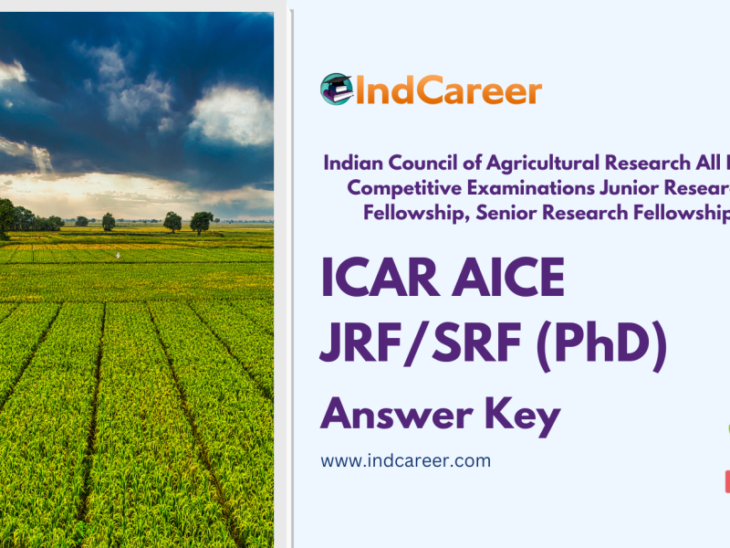 ICAR AICE-JRF/SRF (PhD) Answer Key