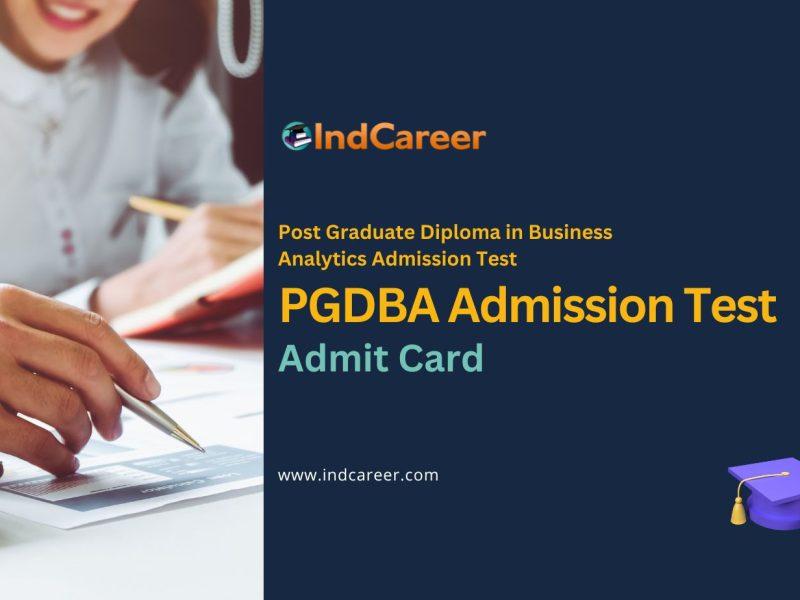 PGDBA Admit Card
