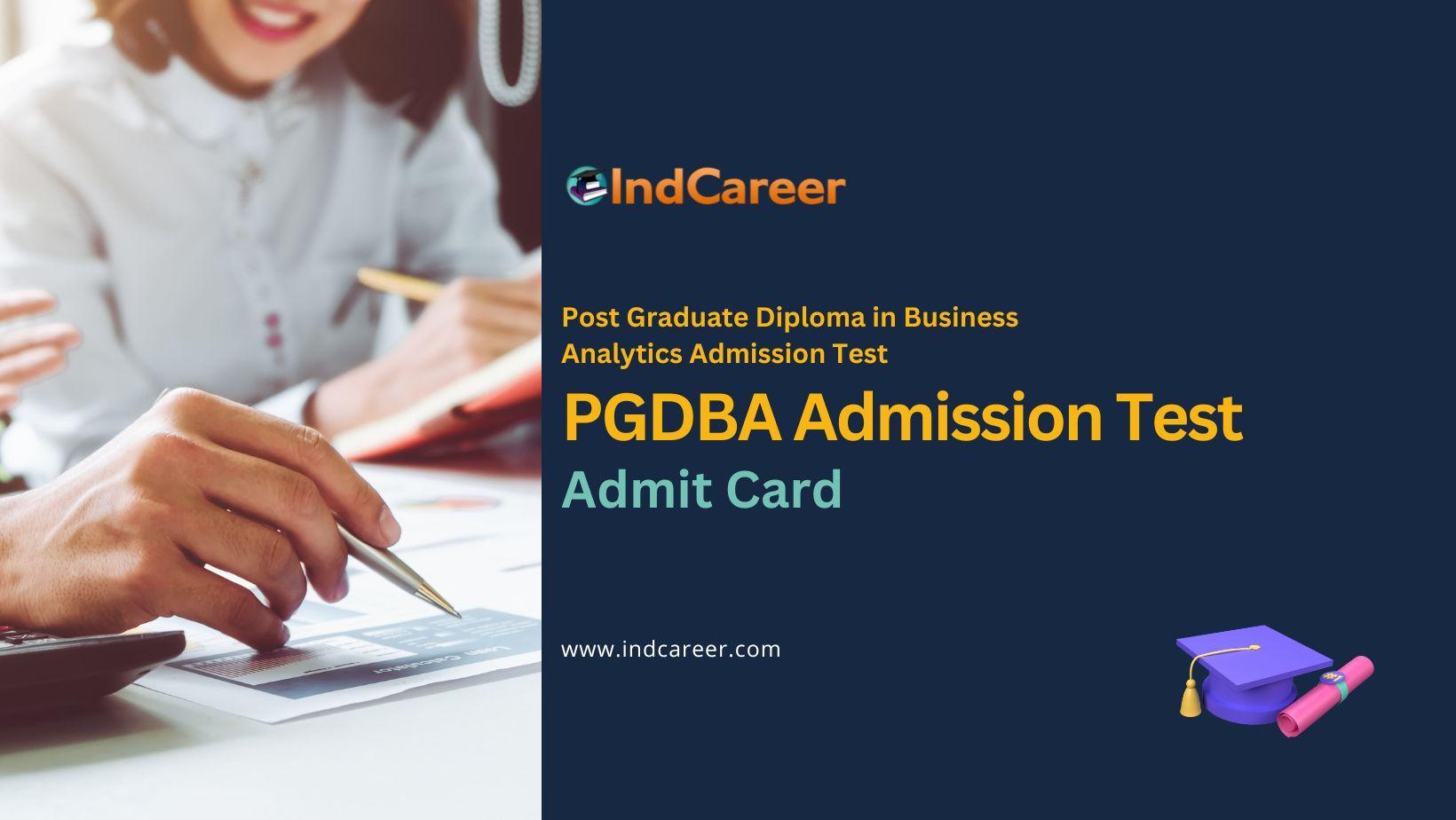 PGDBA Admit Card