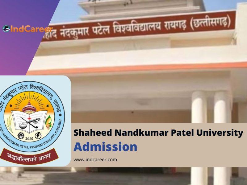Shaheed Nandkumar Patel University Admission Details: Eligibility, Dates, Application, Fees