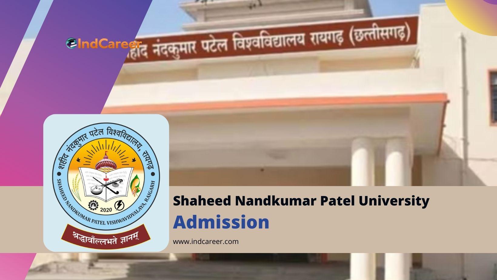 Shaheed Nandkumar Patel University Admission Details: Eligibility, Dates, Application, Fees
