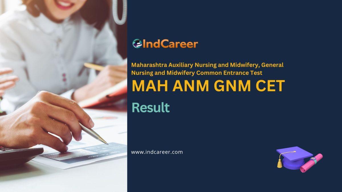MAH ANM GNM CET Result