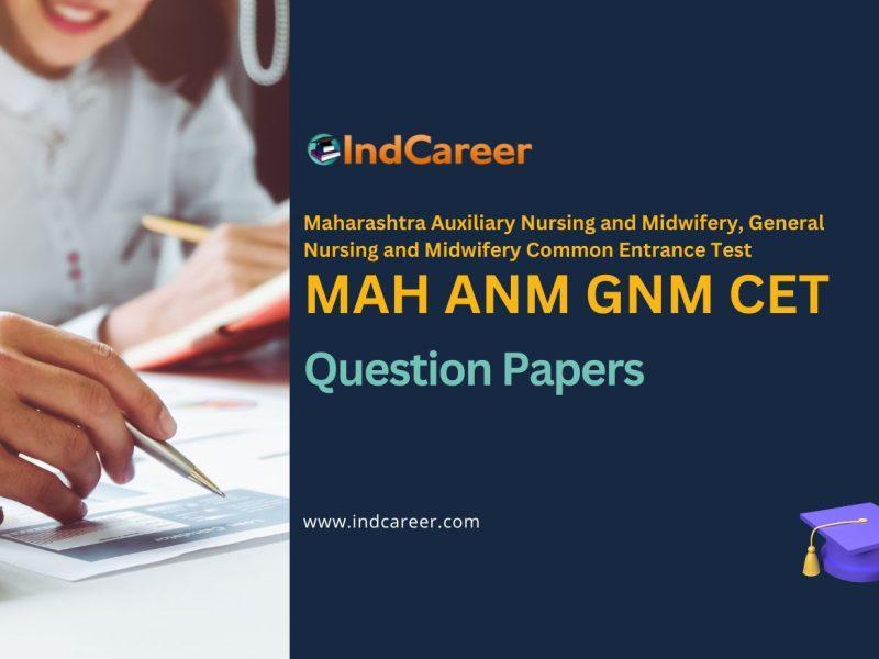 MAH ANM GNM CET Question Papers