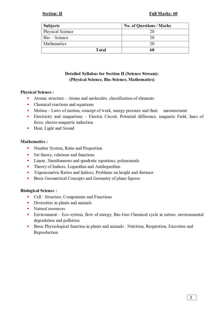 odisha b.ed entrance syllabus