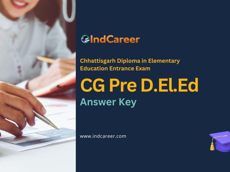 CG Pre D.El.Ed Answer Key