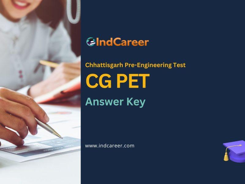 CG PET Answer Key