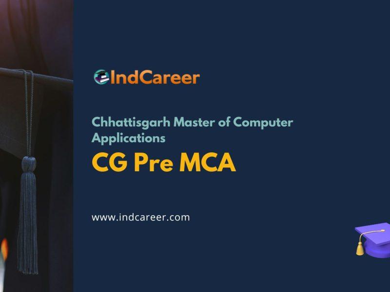 CG Pre MCA Exam Date, Syllabus