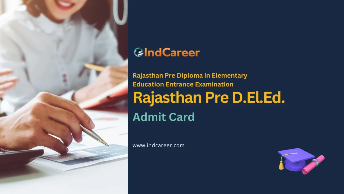 Rajasthan Pre D.El.Ed. Admit Card