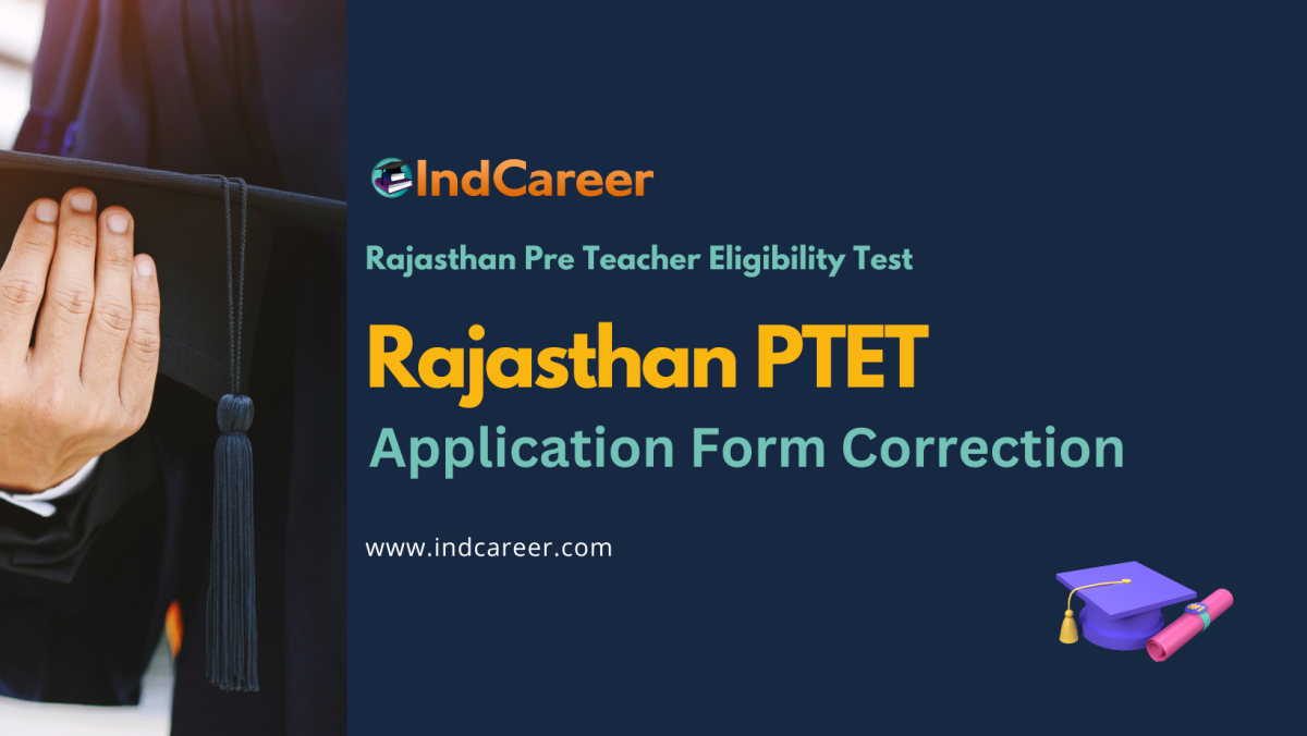 Rajasthan PTET Application Form Correction