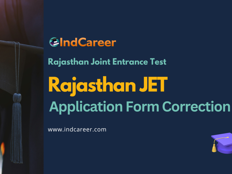 Rajasthan JET Application Form Correction