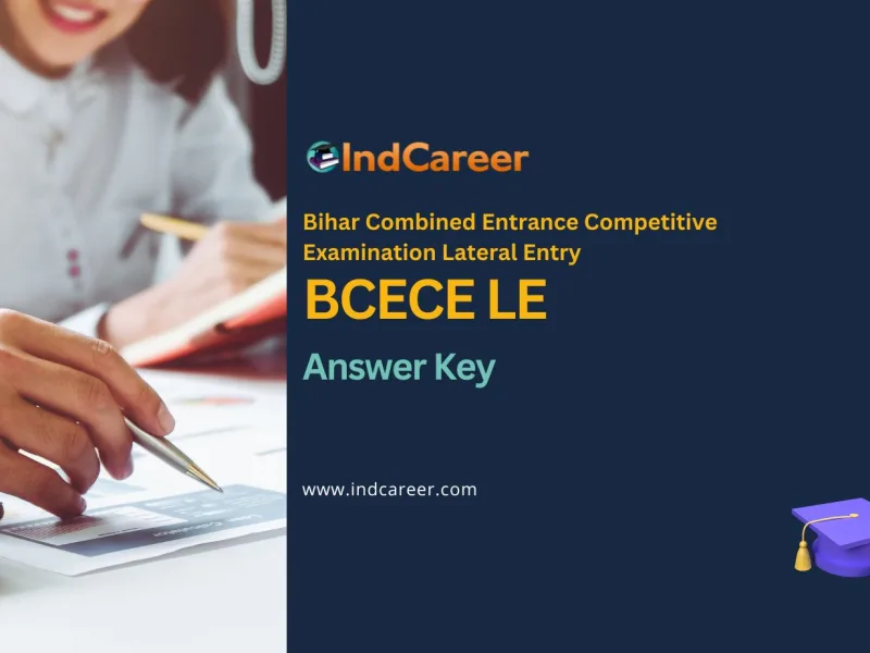 BCECE LE Answer Key