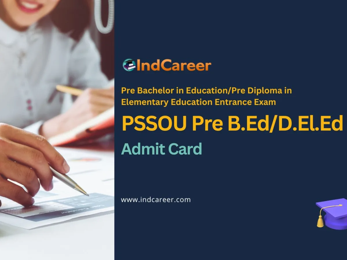 PSSOU Pre B.Ed Admit Card