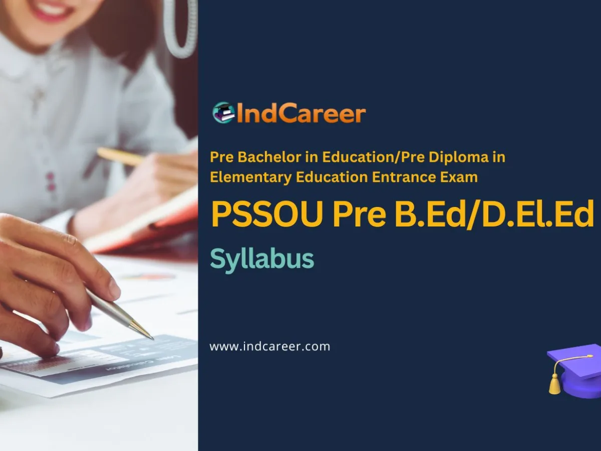 PSSOU Pre B.Ed Syllabus