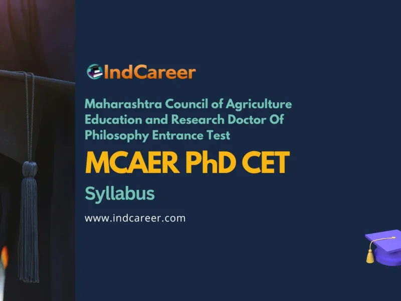 MCAER PhD CET Syllabus