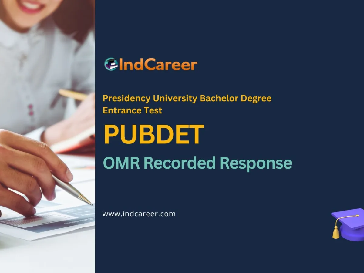 PUBDET OMR Recorded Response