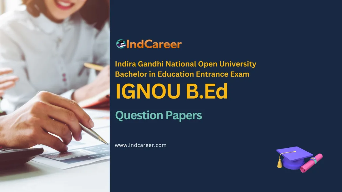 IGNOU B.Ed Previous Year Question Papers