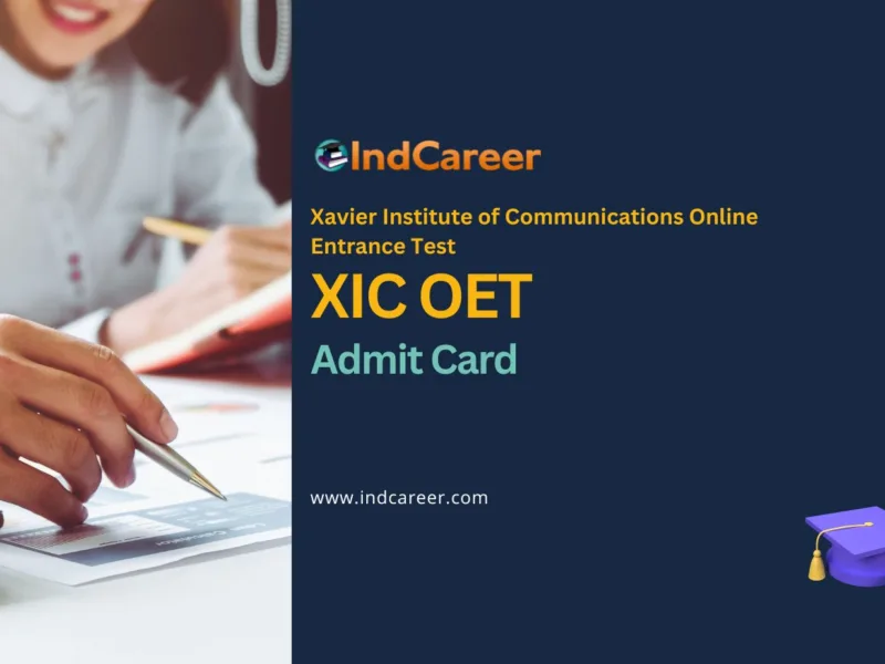 XIC OET Admit Card