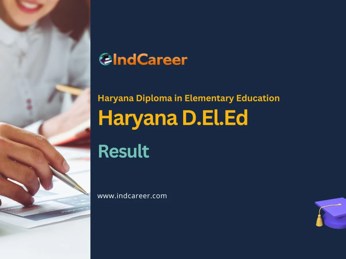 Haryana D.El.Ed Result, Merit List, Seat Allotment