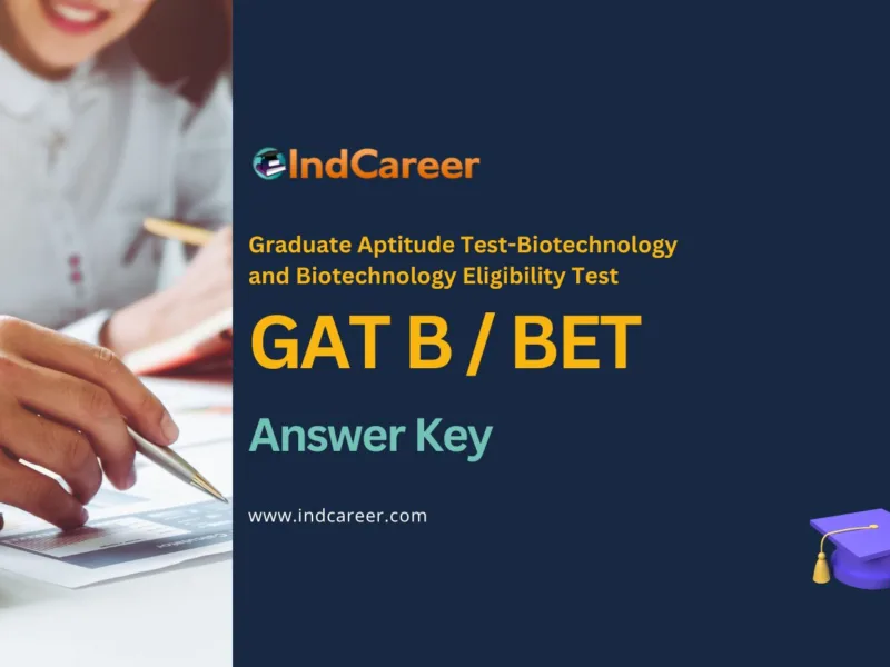 GAT B / BET Answer Key