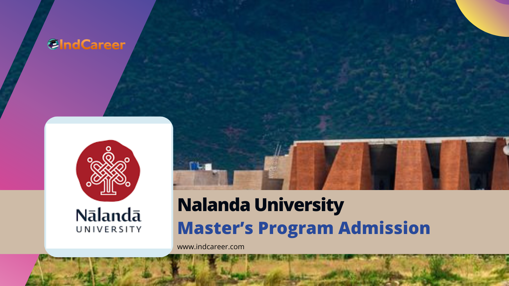 Nalanda University Master’s Program Admission