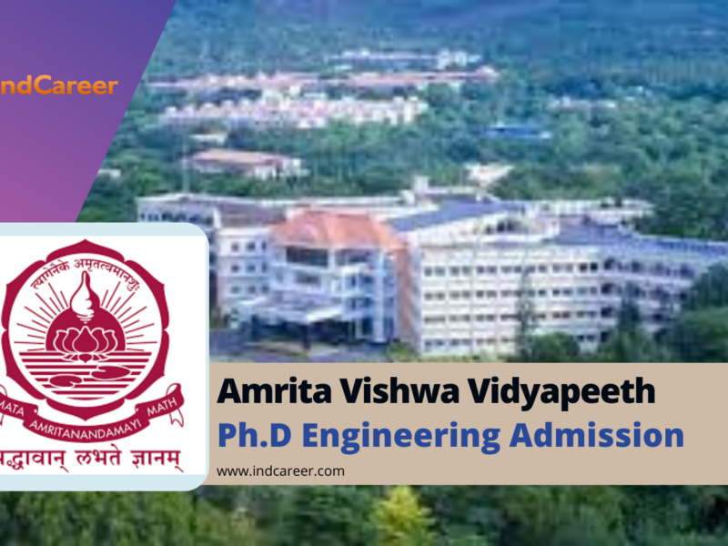 Amrita Vishwa Vidyapeeth PhD in Engineering Admission