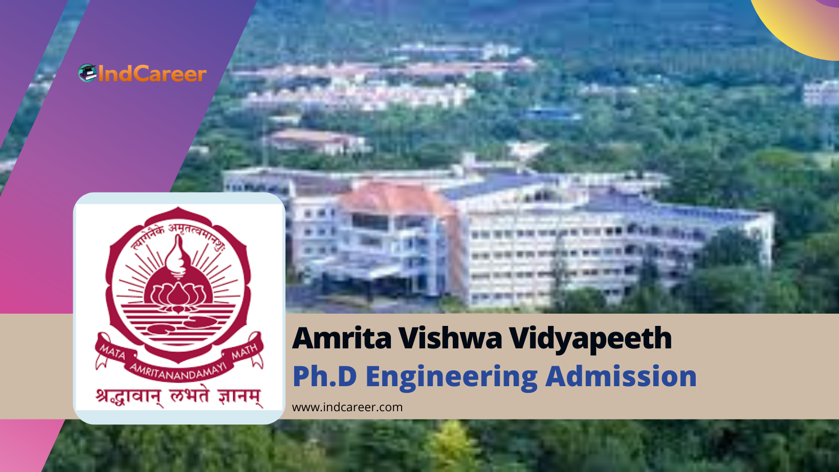 Amrita Vishwa Vidyapeeth PhD in Engineering Admission