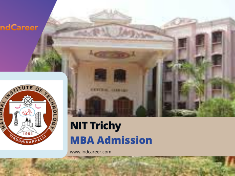 NIT Trichy MBA Admission