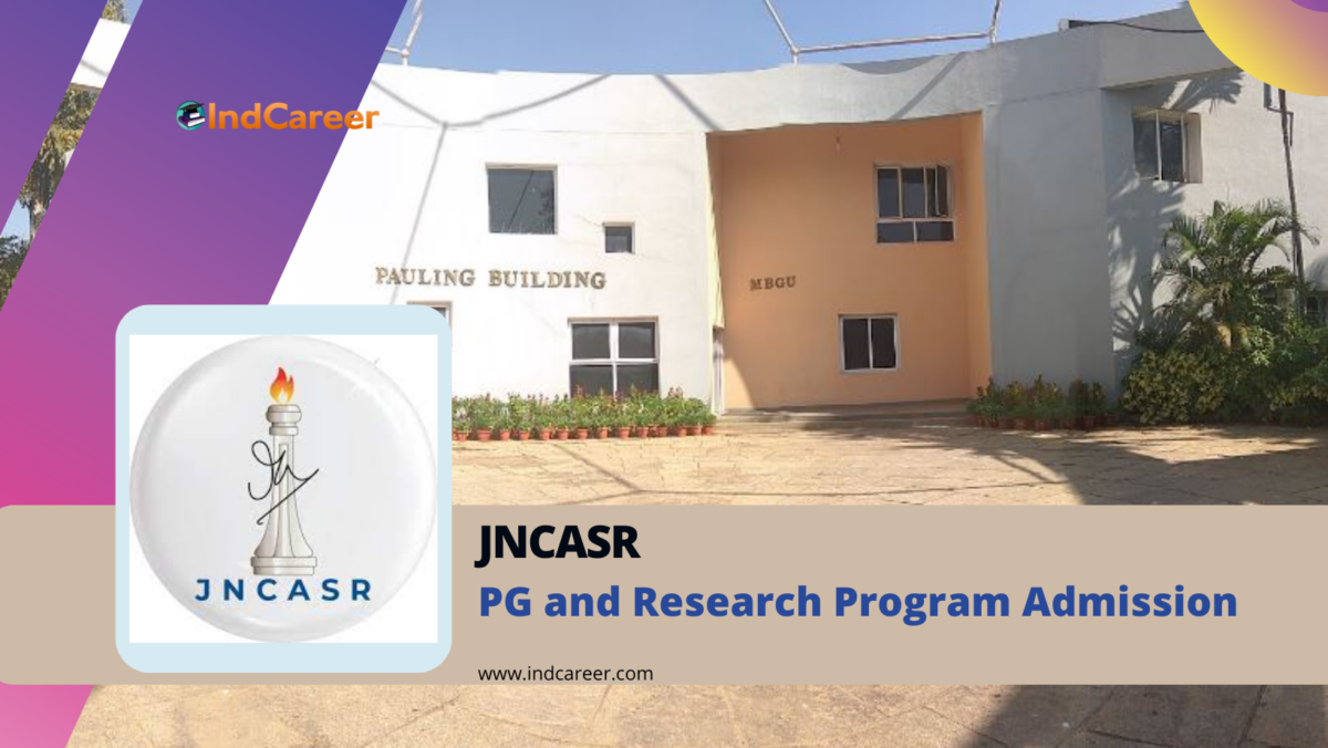 JNCASR PG and Research Program Admission
