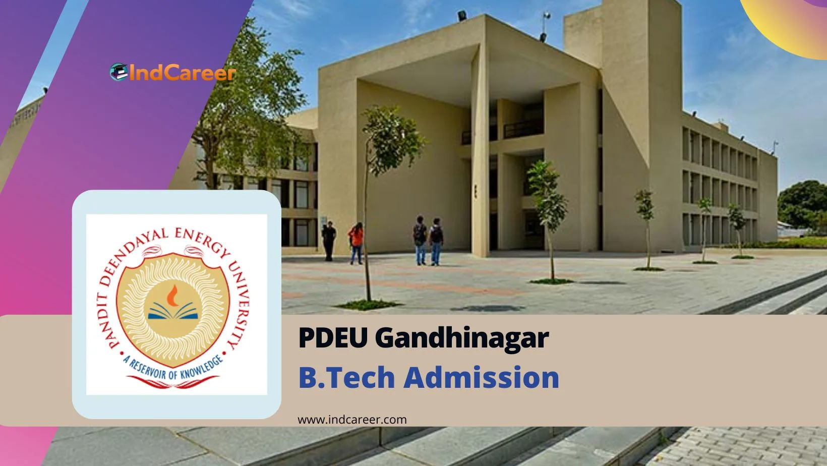 PDEU Gandhinagar B.Tech Program Admission