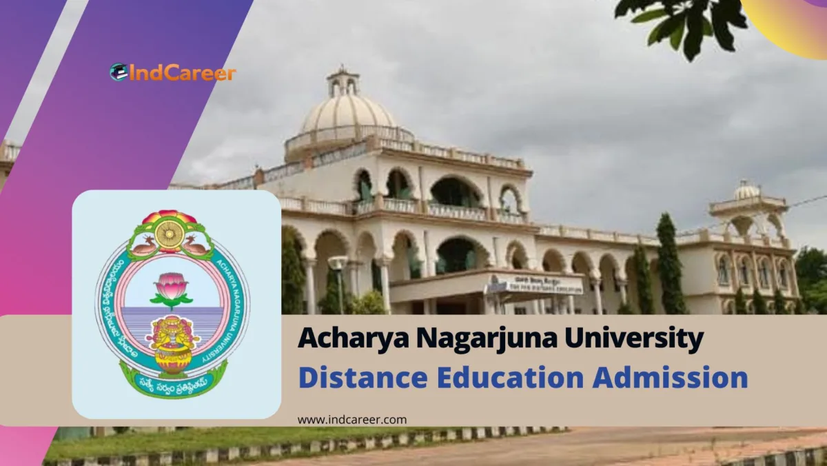 Acharya Nagarjuna University Distance Education Admission