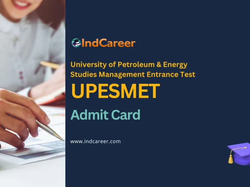 UPESMET Admit Card