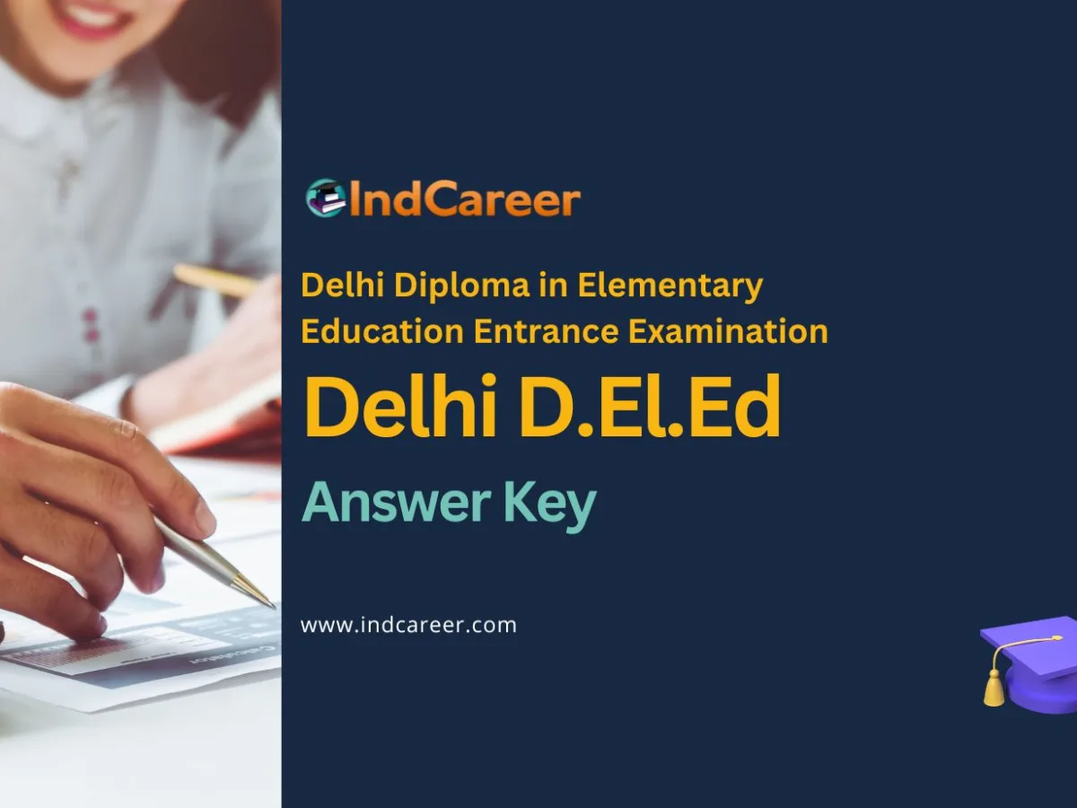 SCERT Delhi D.El.Ed Answer Key