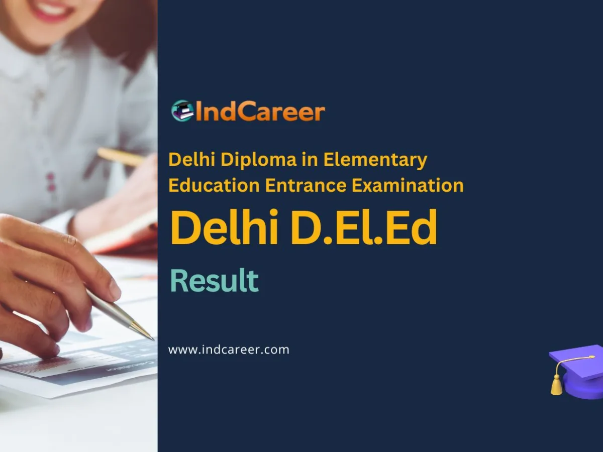 SCERT Delhi D.El.Ed Result