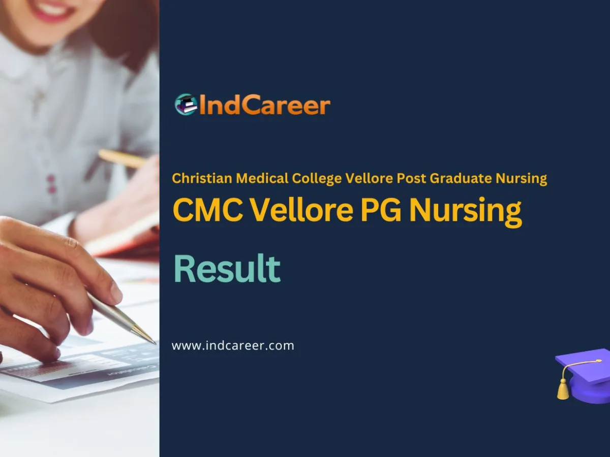CMC Vellore PG Nursing Result
