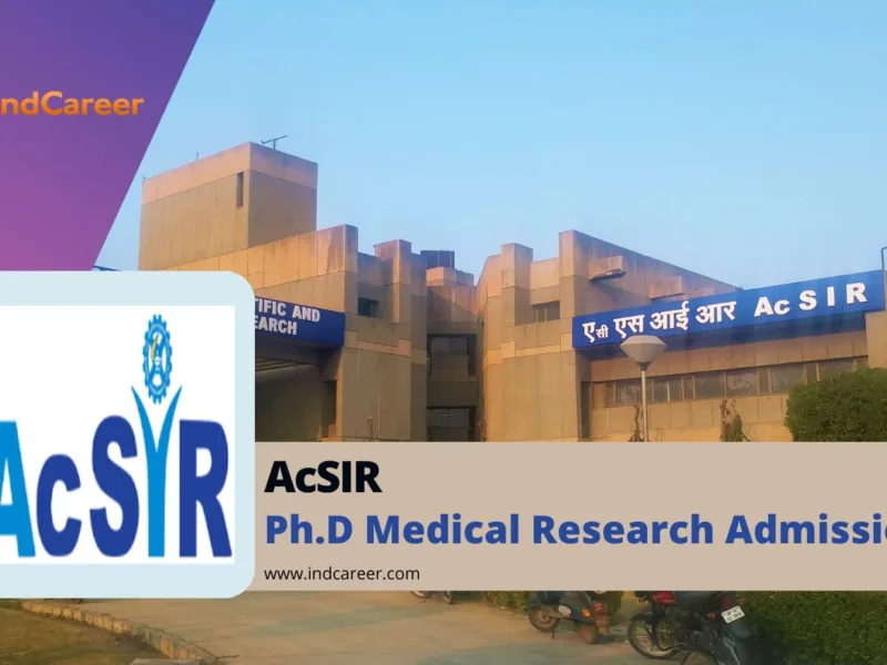 AcSIR Ph.D Medical Research Admission
